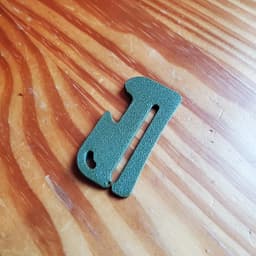 Clip-On Ski Goggle Scraper with Bottle Opener 3d model