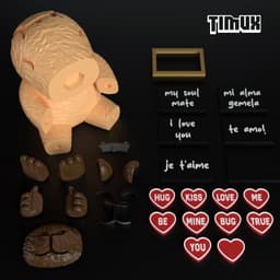 CAPYBARA WITH CHALKBOARD 3d model