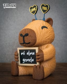 CAPYBARA WITH CHALKBOARD 3d model