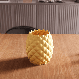 Pineapple Geometric Vase Planter Pot 3d model