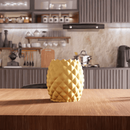 Pineapple Geometric Vase Planter Pot 3d model