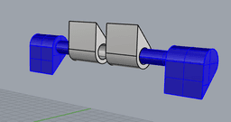 Hinge for use on small boxes. 3d model