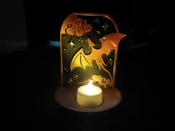 Mystical candle holder set 3d model