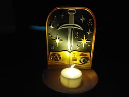 Mystical candle holder set 3d model