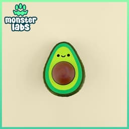 Avocado Fidget Clicker Keychain 3d model