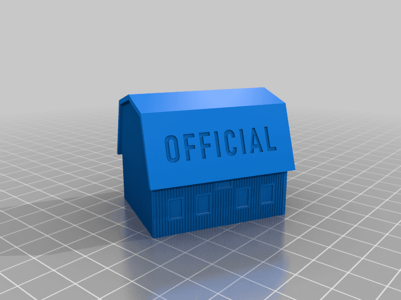 Barn Geocache 3d model