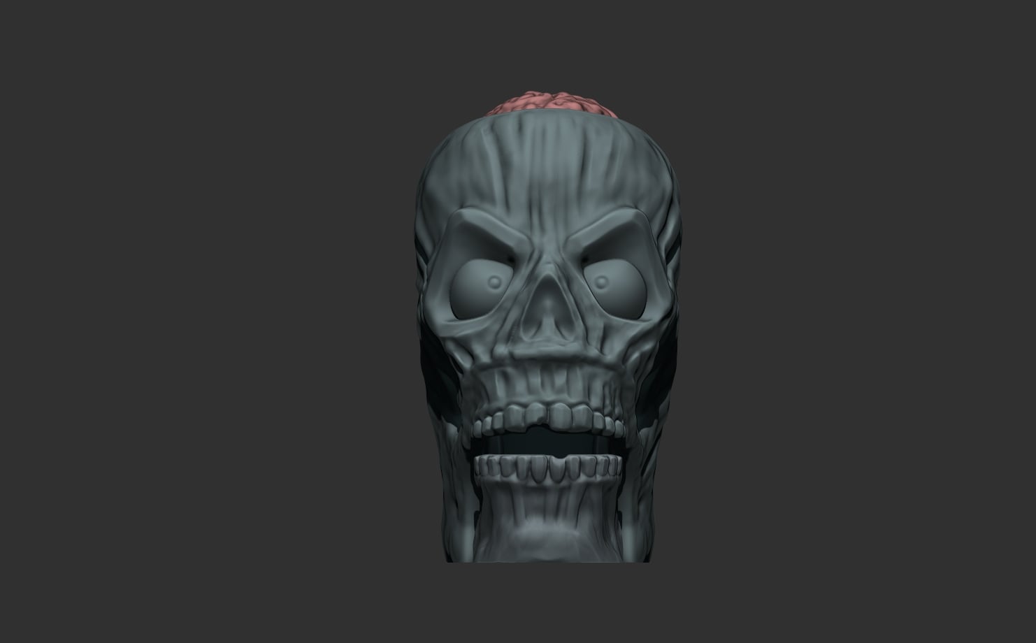Angry Jack Chattering Skull 3d model