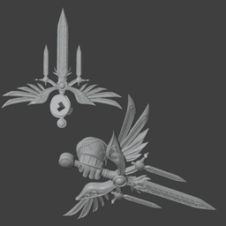 medieval warrior duck 3d model
