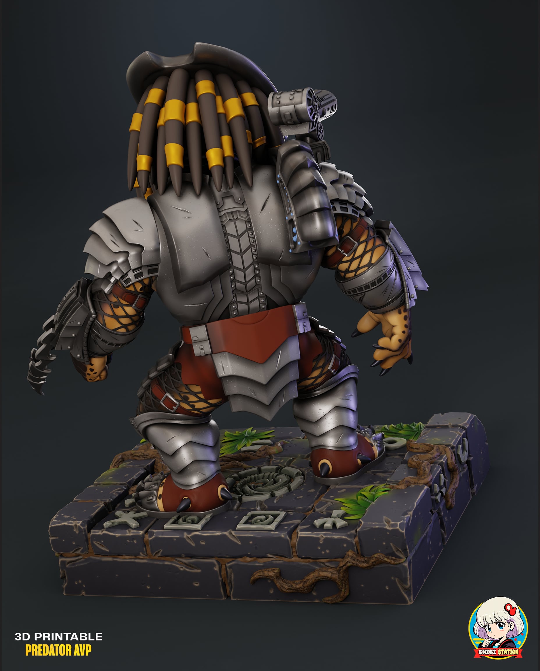Predator Chibi - Premium Collectible 3d model