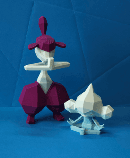 Medicham Low Poly Pokemon 3d model