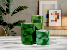 Herringbone - Modular Planter 3d model