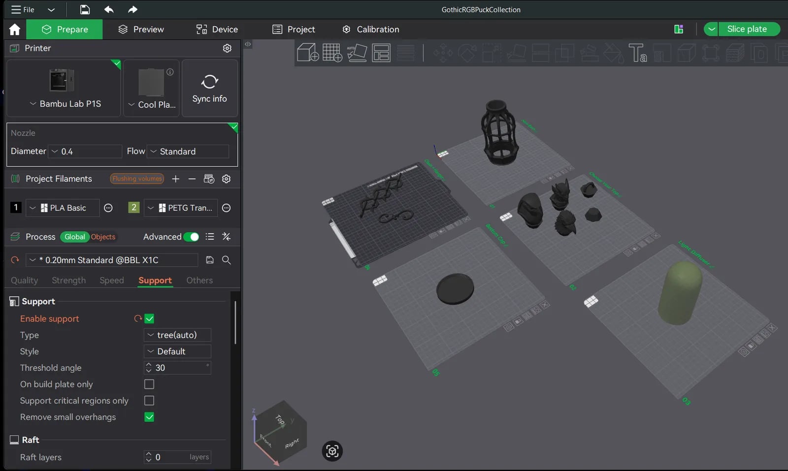 Modular Potion Lamp Collection - RGB Puck Edition 3d model