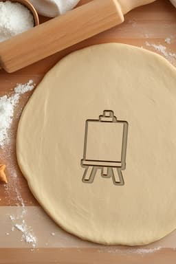 Canvas Cookie Cutter, Biscuit Cutter 3d model
