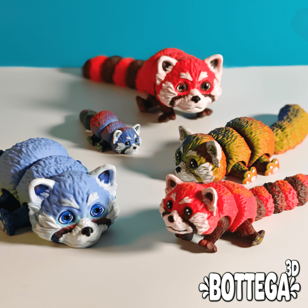 Red Panda, articulated, flexi 3d model