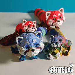 Red Panda, articulated, flexi 3d model