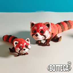 Red Panda, articulated, flexi 3d model