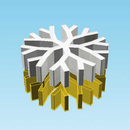 Fract5-2-2, nestable box (v2) 3d model