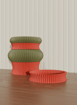 Ziggy modular stackable tray C_4 3d model