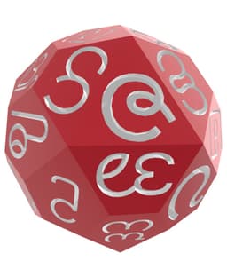 Burmese Alphabet d40 Polyhedral Die 3d model