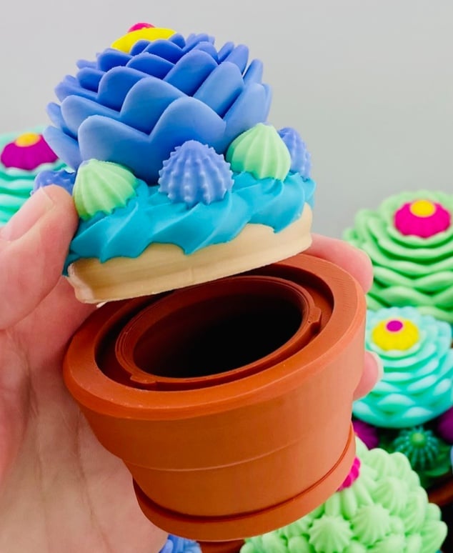 Cupcake Jar Cactus #2 3d model