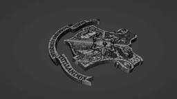 Hogwarts Crest for 3D printing 3d model