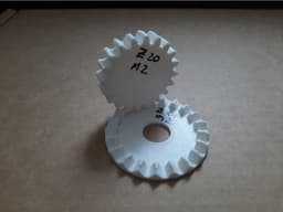 Crown Gear Module 2 Teeth 21, Pinion Module 2 Teeth 20 3d model