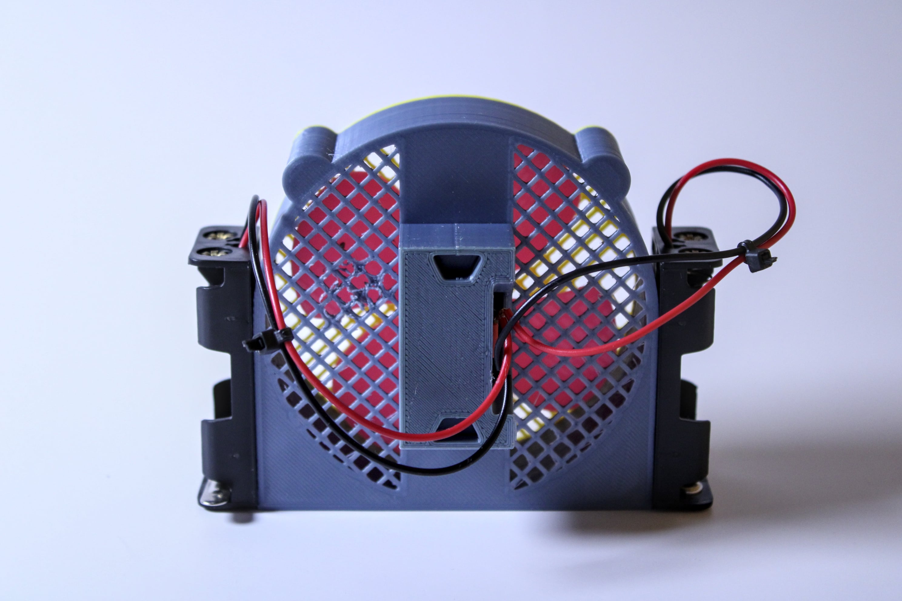 Battery-Powered Cyberpunk Desk Fan 3d model