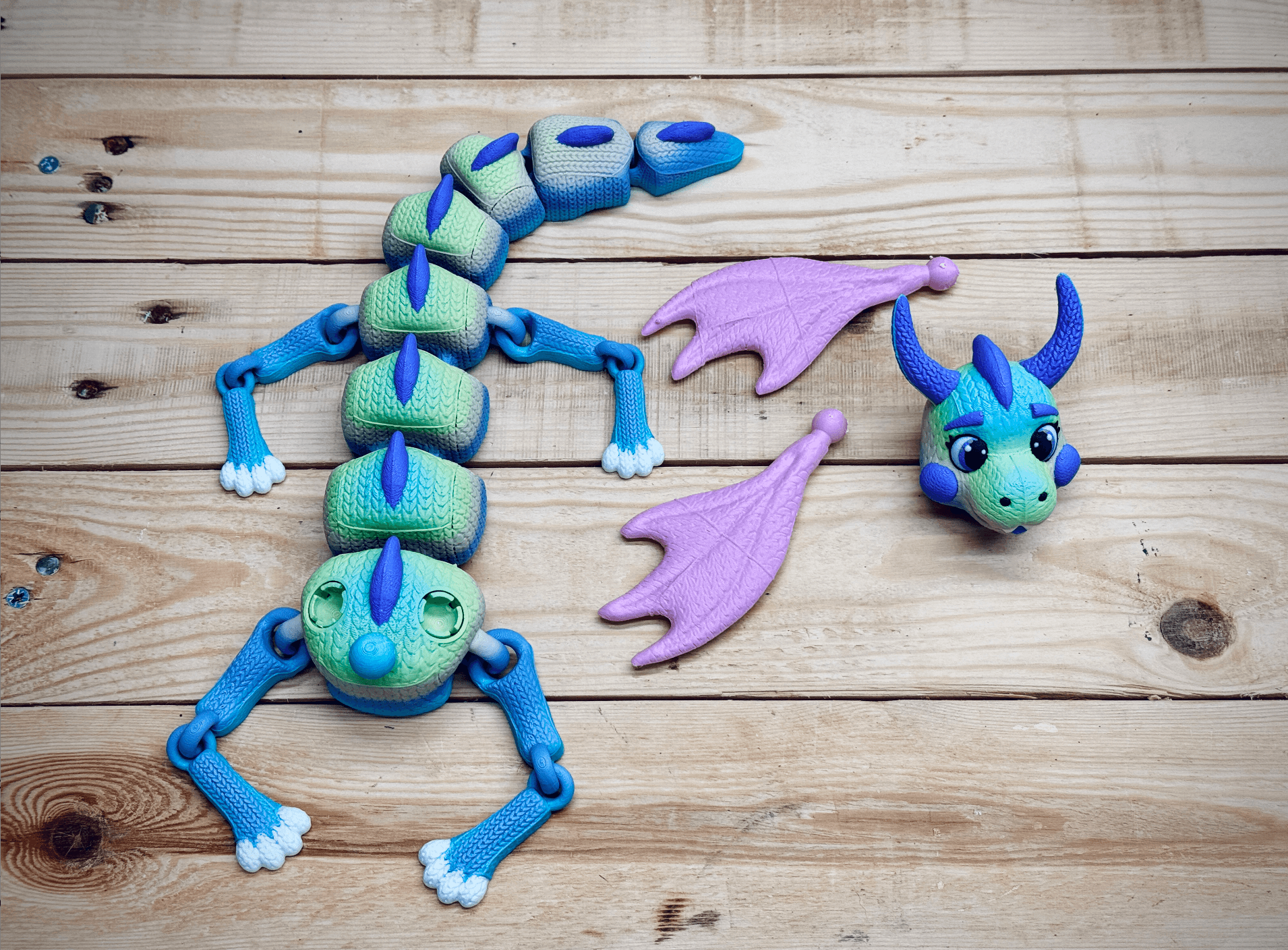 Knitted Dragon 3d model