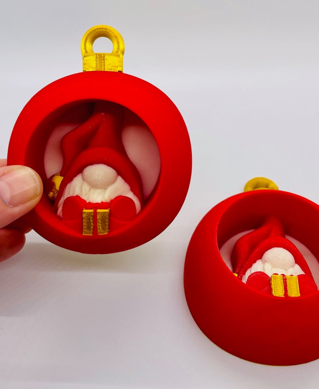 Gift Gnome Ornament Set 3d model