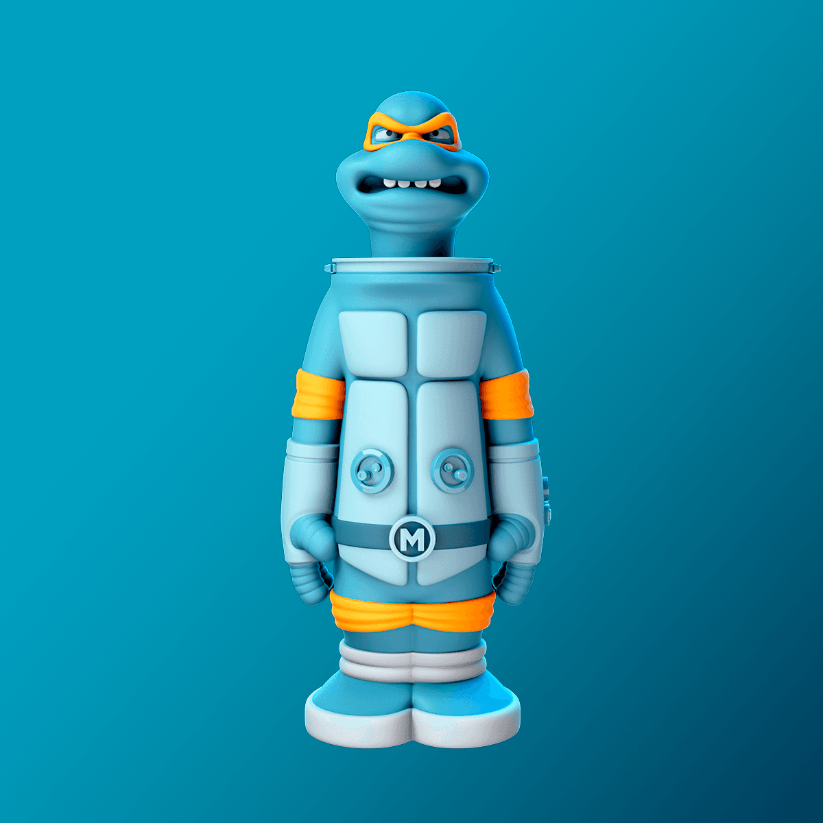 TMNT Michelangelo Astronaut 3d model