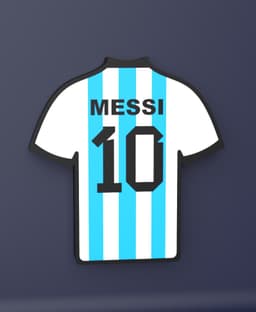 Messi Argentina Jersey - LED Strip compatible 3d model