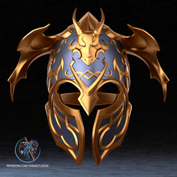 Akatosh Helmet 3D Printer File STL 3d model