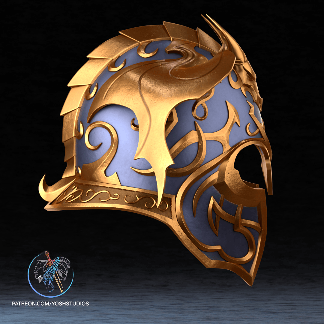Akatosh Helmet 3D Printer File STL 3d model