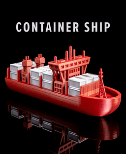 Container Ship (Boat / Ship) 3d model