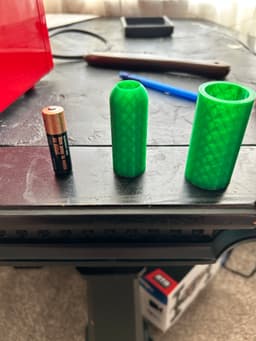 Single AA battery holder 3d model
