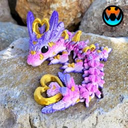 Baby Light Heart Dragon 3d model