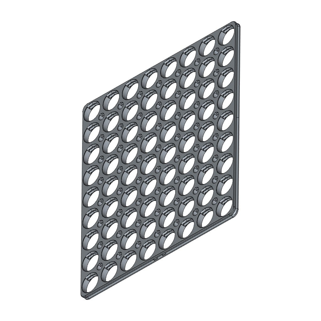 D-LOCK_PANEL.8X9-BLANK 3d model
