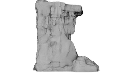 Layered Rock Face 3d model