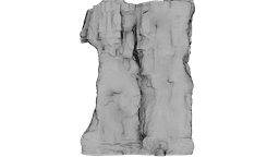 Layered Rock Face 3d model