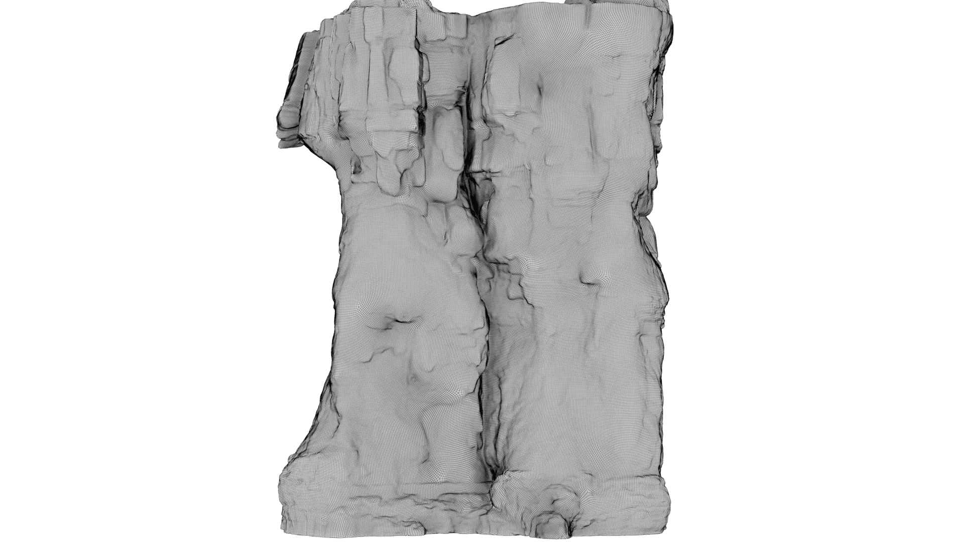 Layered Rock Face 3d model