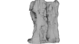 Layered Rock Face 3d model