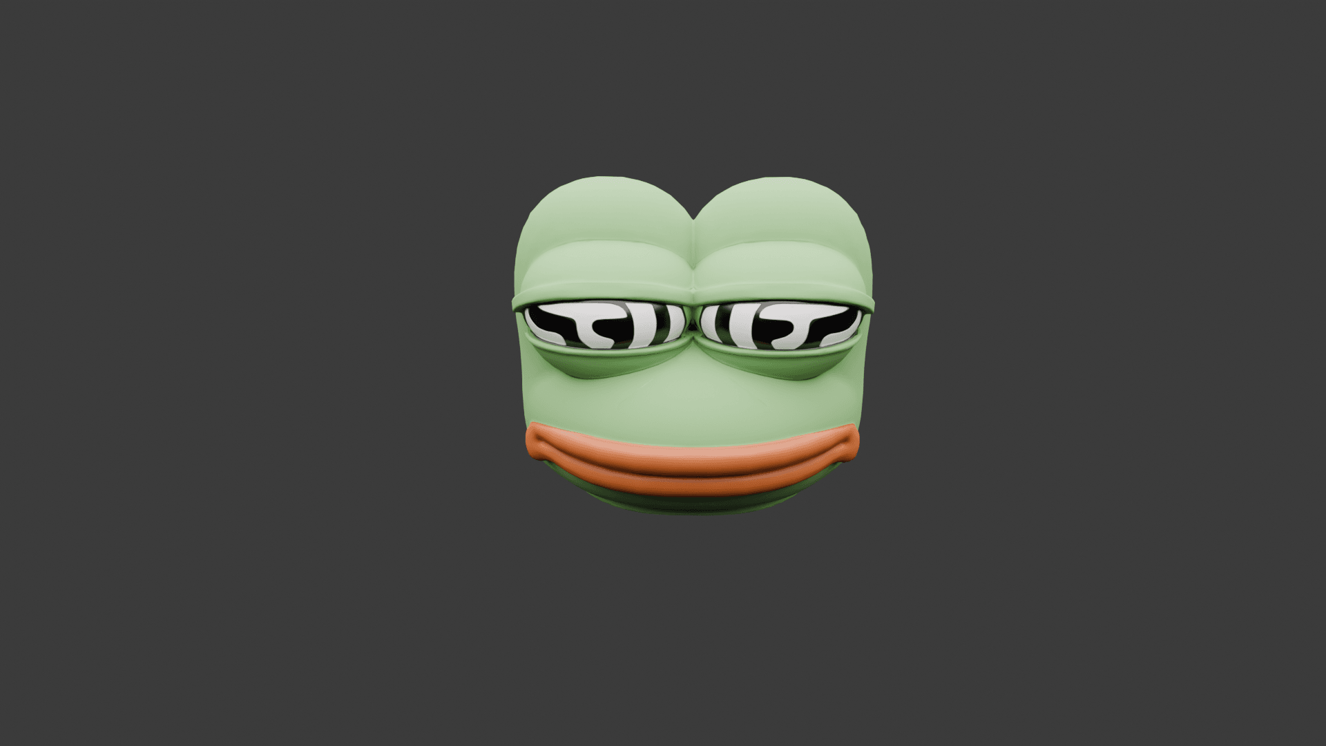 Pepe Frog Head 3D Model Low-poly 3D print model 3d model