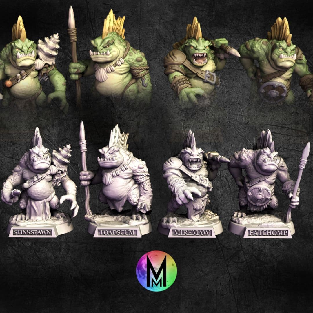 Muckfin Set - ( Four unique muckfins! ) 3d model
