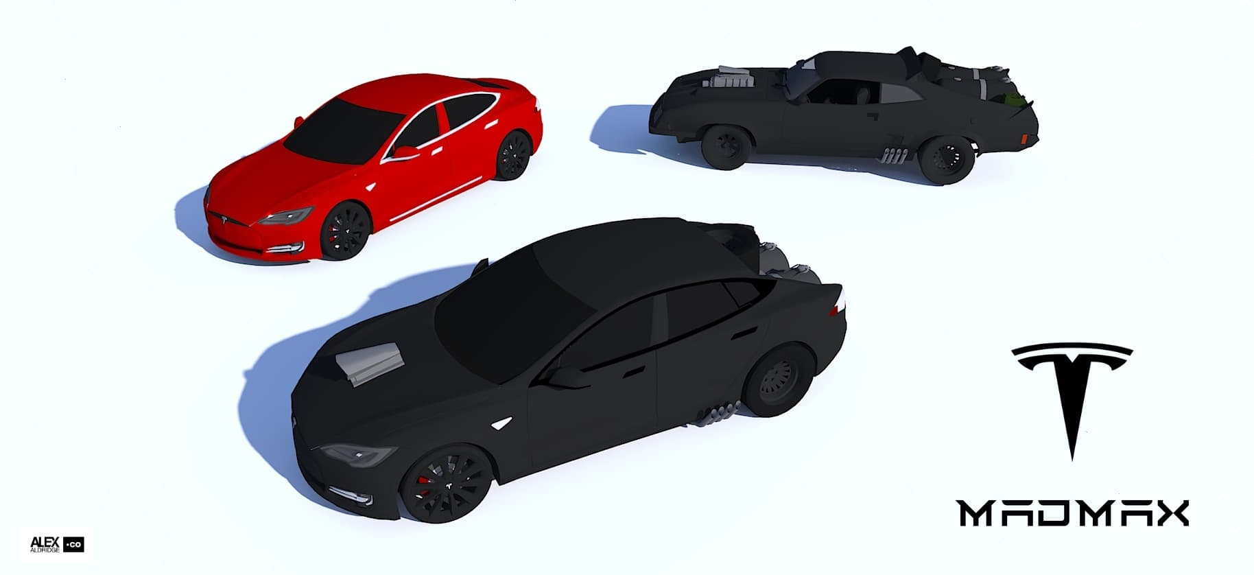 MadMax - Tesla Falcon Interceptor 3d model