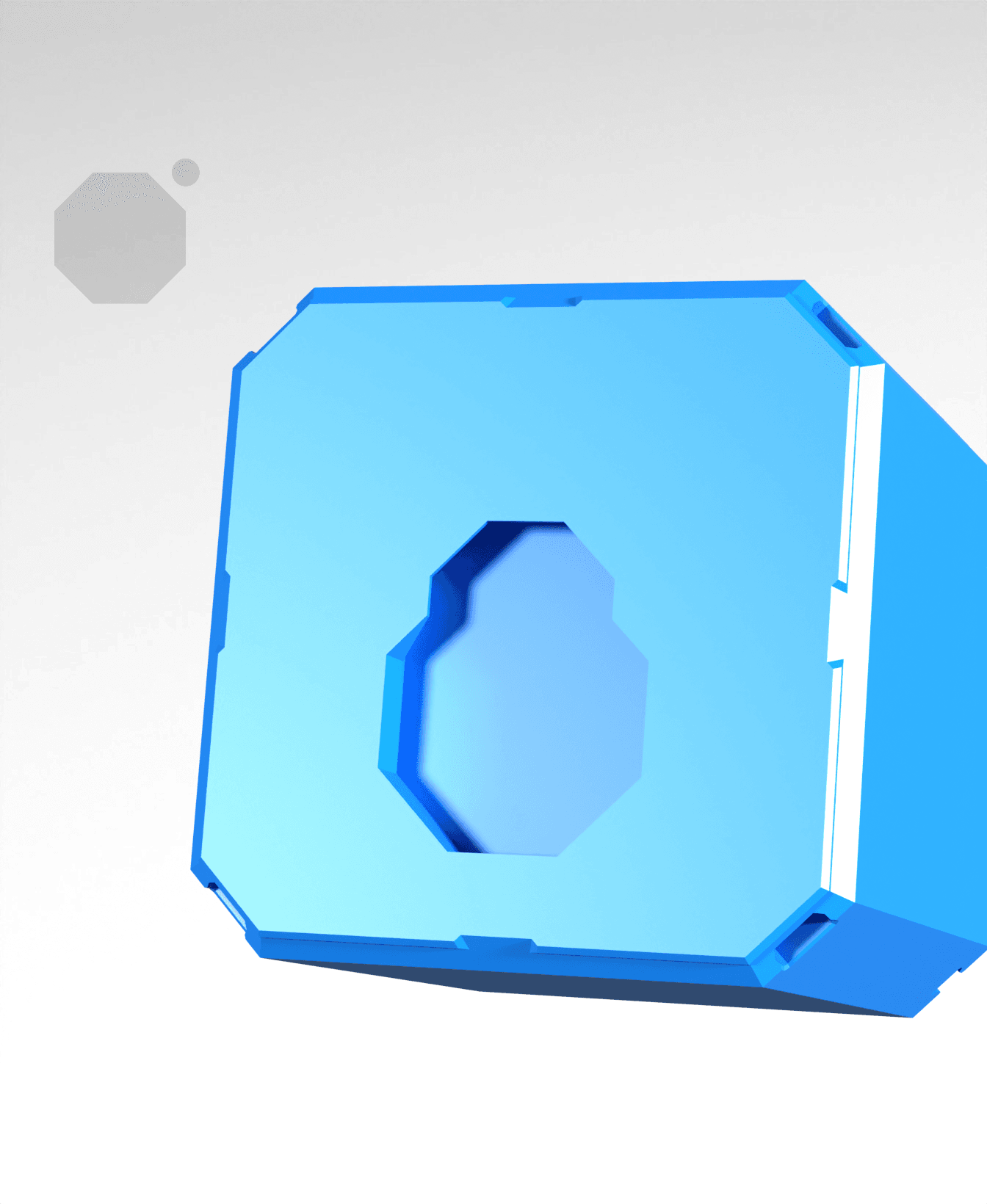 2x1x4 CU - Bin - Multibin Insert 3d model
