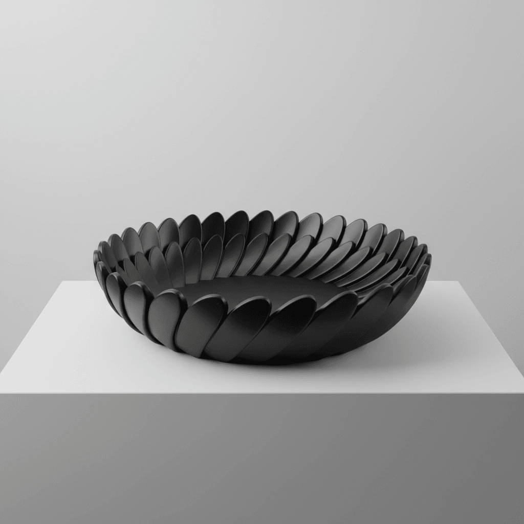 Raven Bloom jewelry dish 3d model