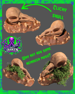 Clicky Raven Skull – Gothic Fidget Totem 3d model
