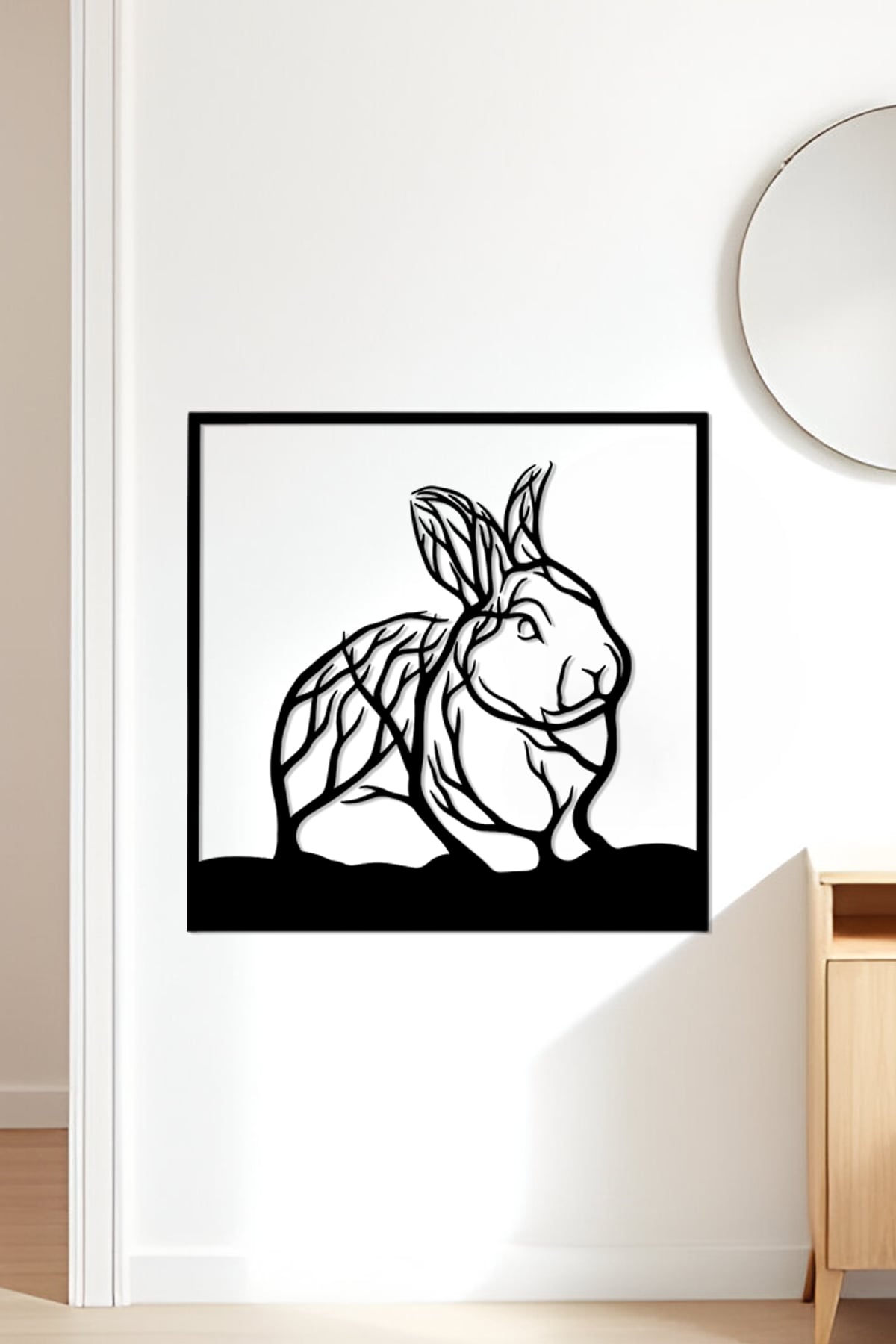 Rabbit Wall Art, Wall Decor, Home Decor 3d model