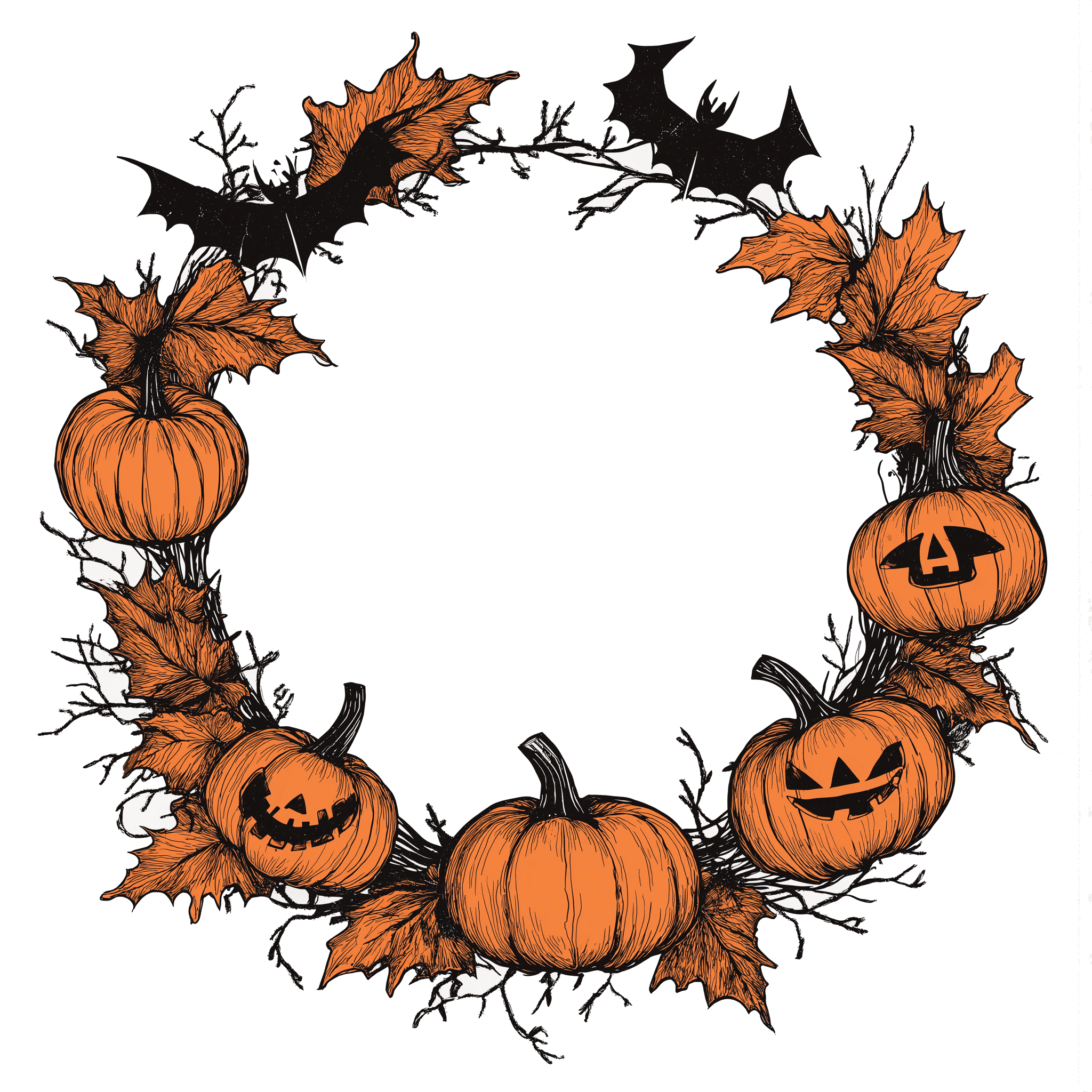 Halloween Wreath 3d model