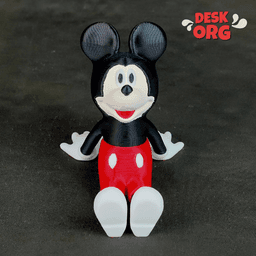 Cute Mickey Mouse Pen & Phone Holder 3d model